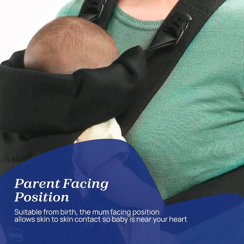 Chicco Easy Fit Baby Carrier 0-9kg, Black Night - Image 4